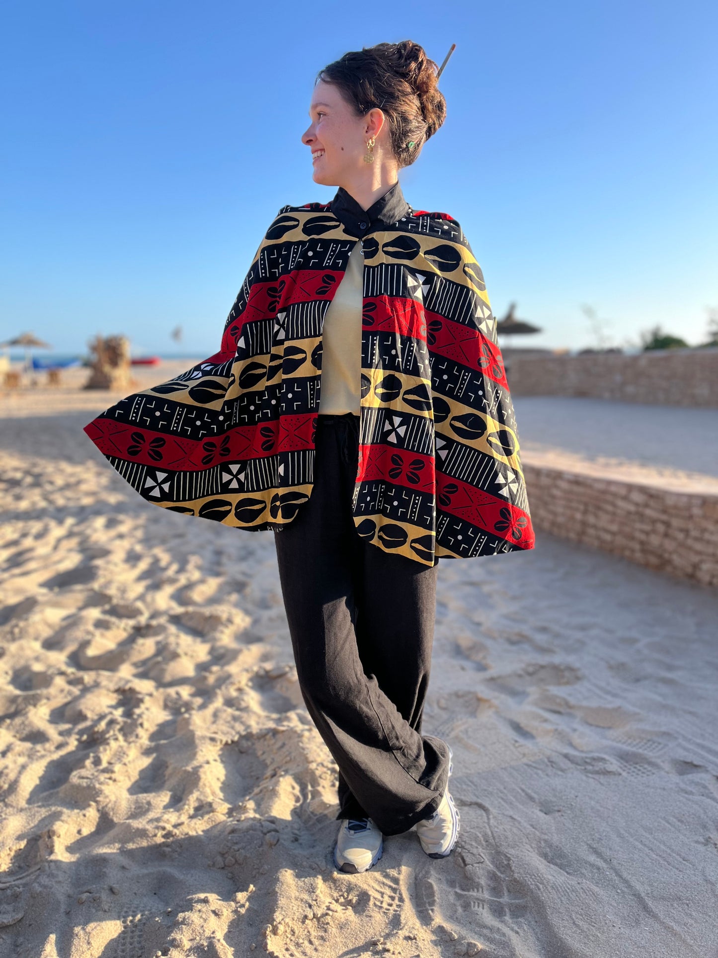 Capes /Ponchoswax imprimé Bogolan