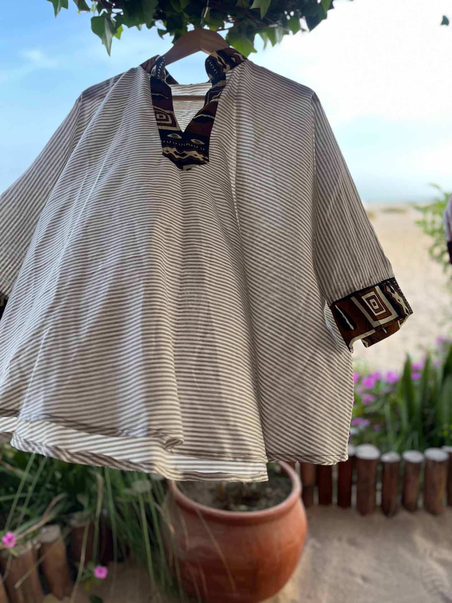 Chemise corolles lin&wax