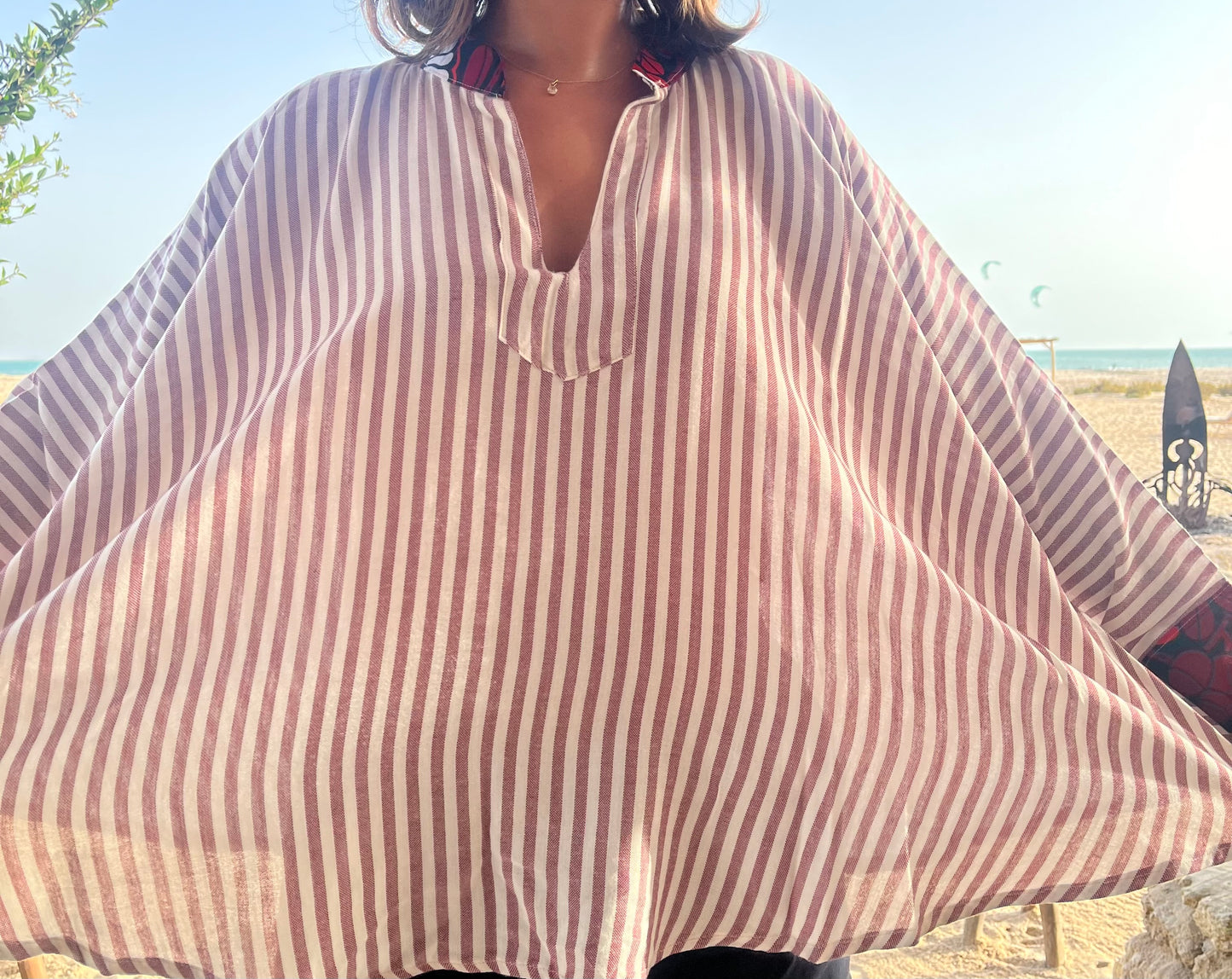 Linen and Wax Flared Shirt