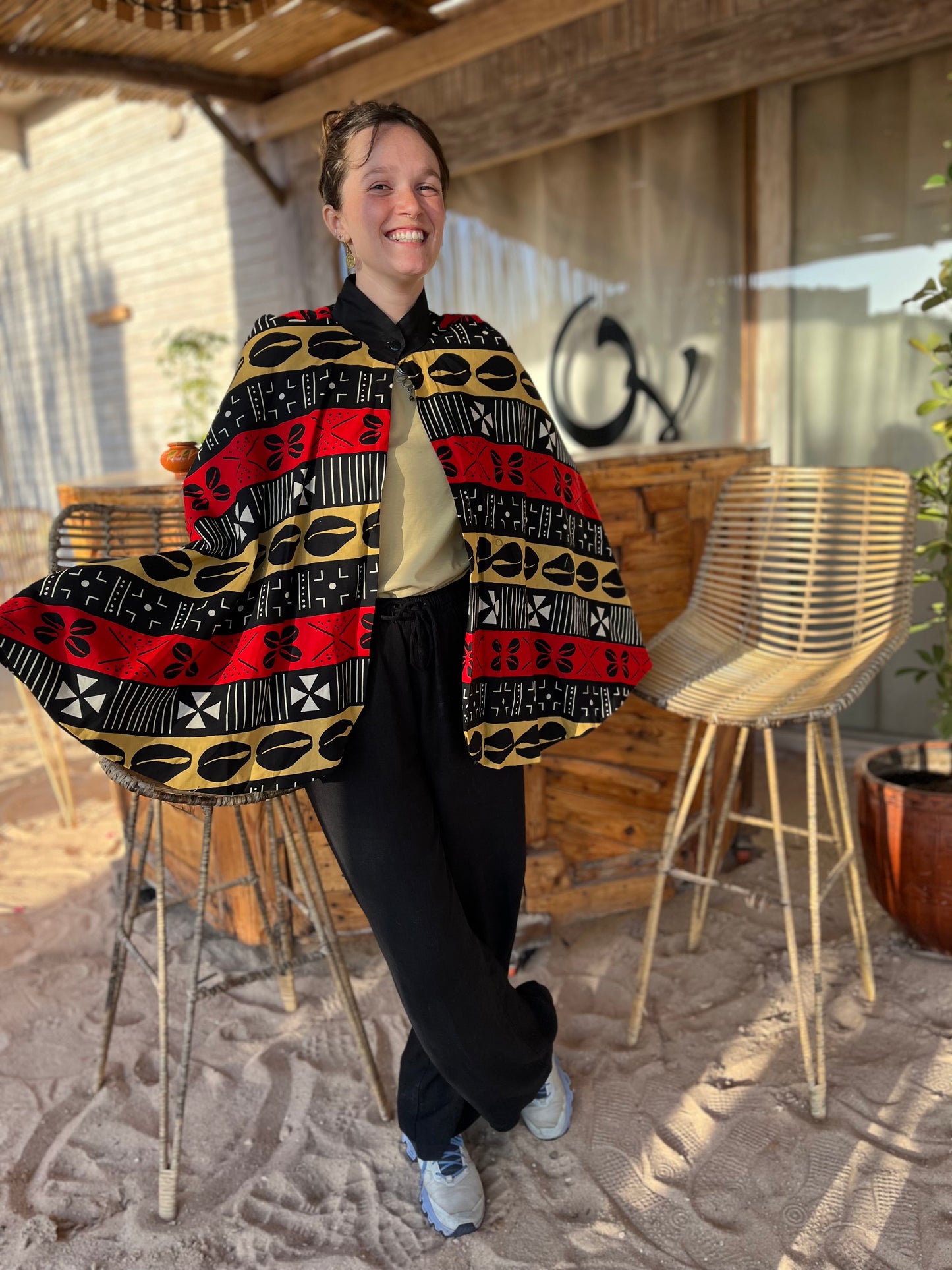 Capes /Ponchoswax imprimé Bogolan