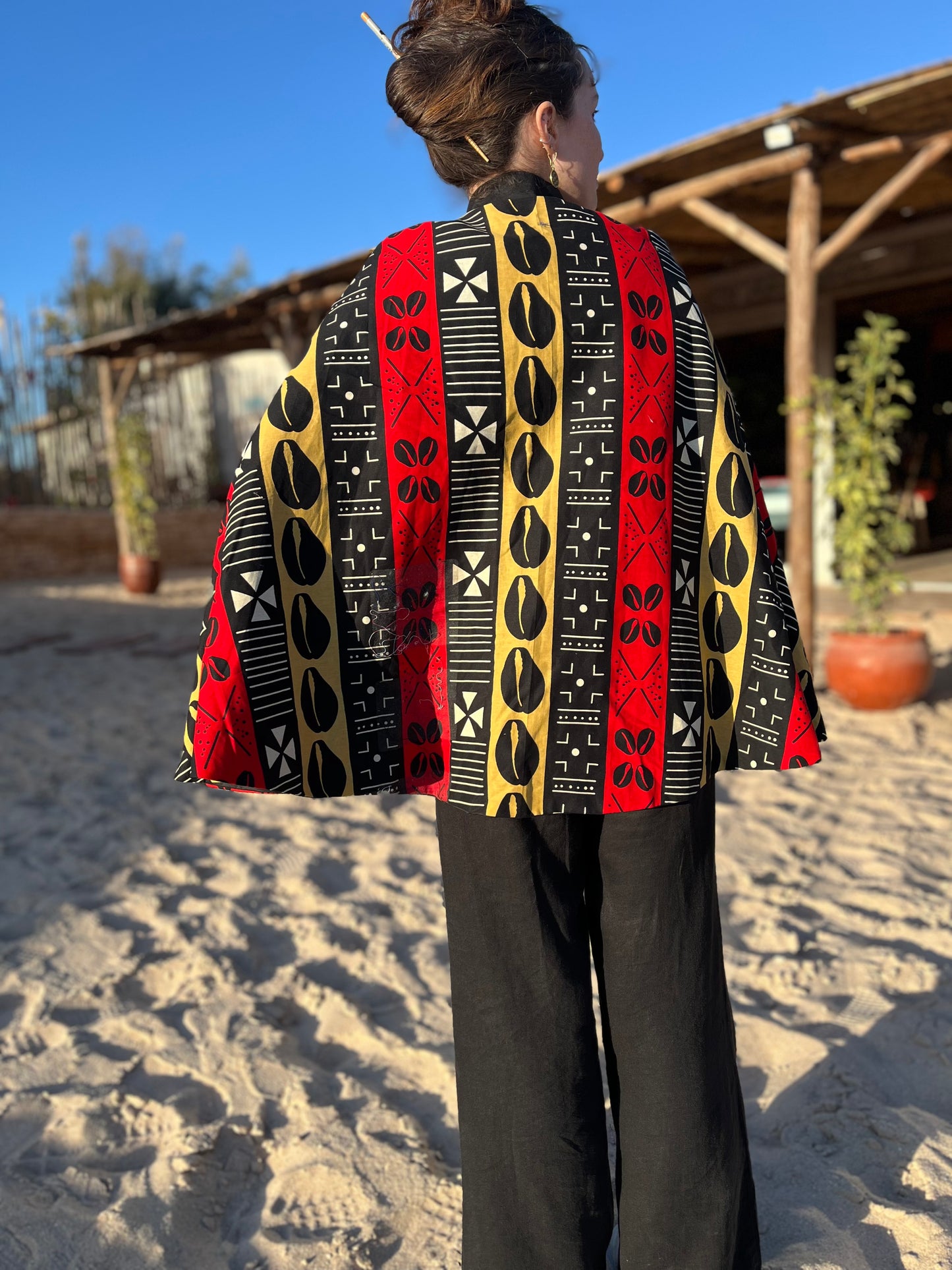 Capes /Ponchoswax imprimé Bogolan