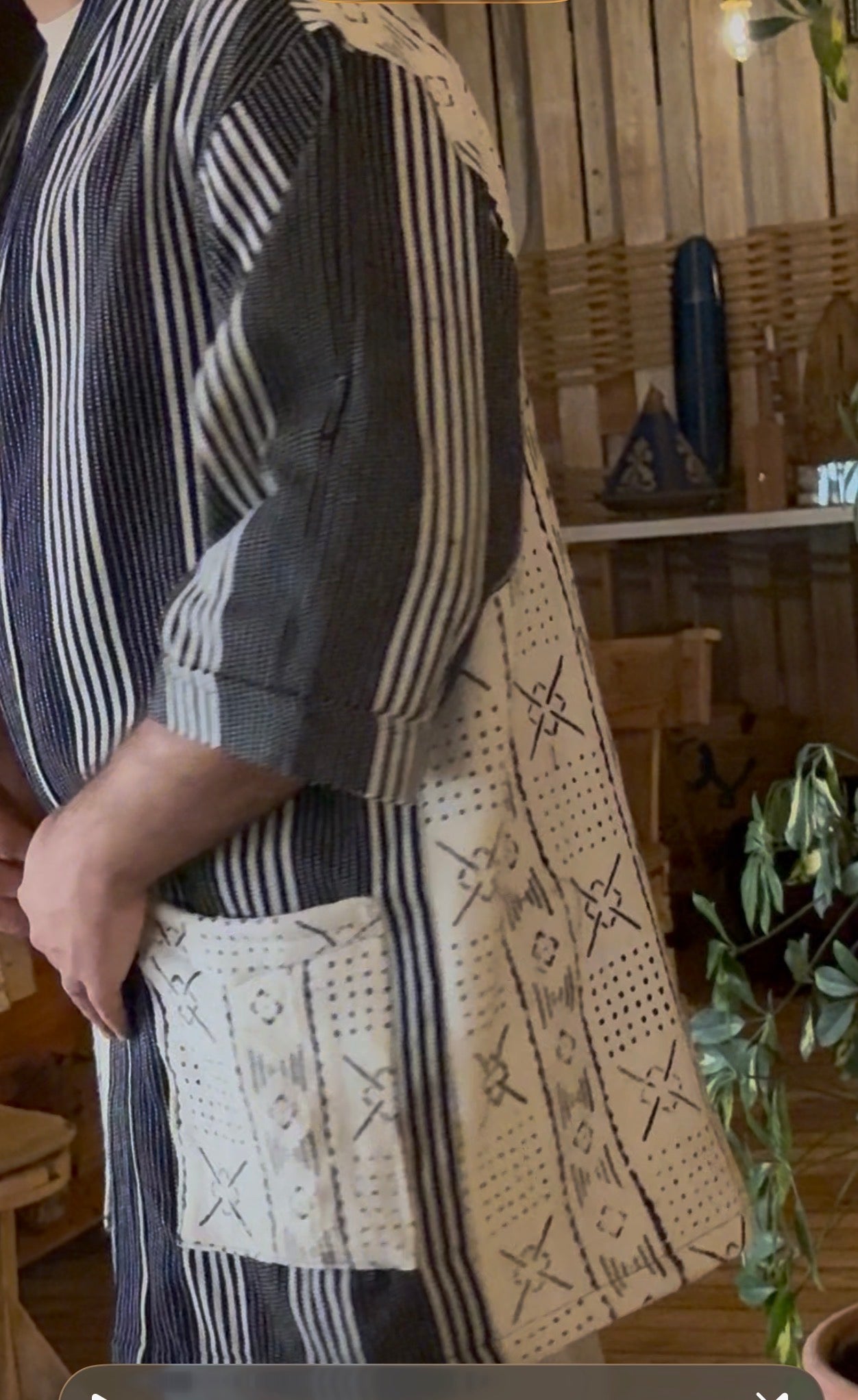 Sahel fusion veste kimono