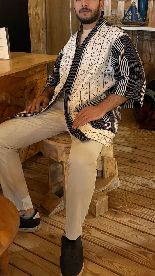 Sahel fusion veste kimono