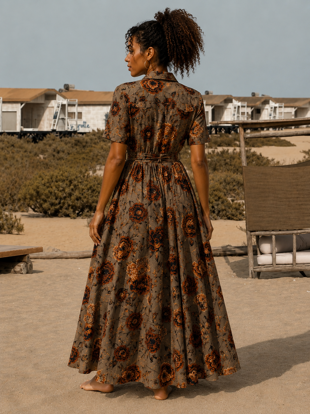 Robe Chemise Savannah avec Ceinture Amovible