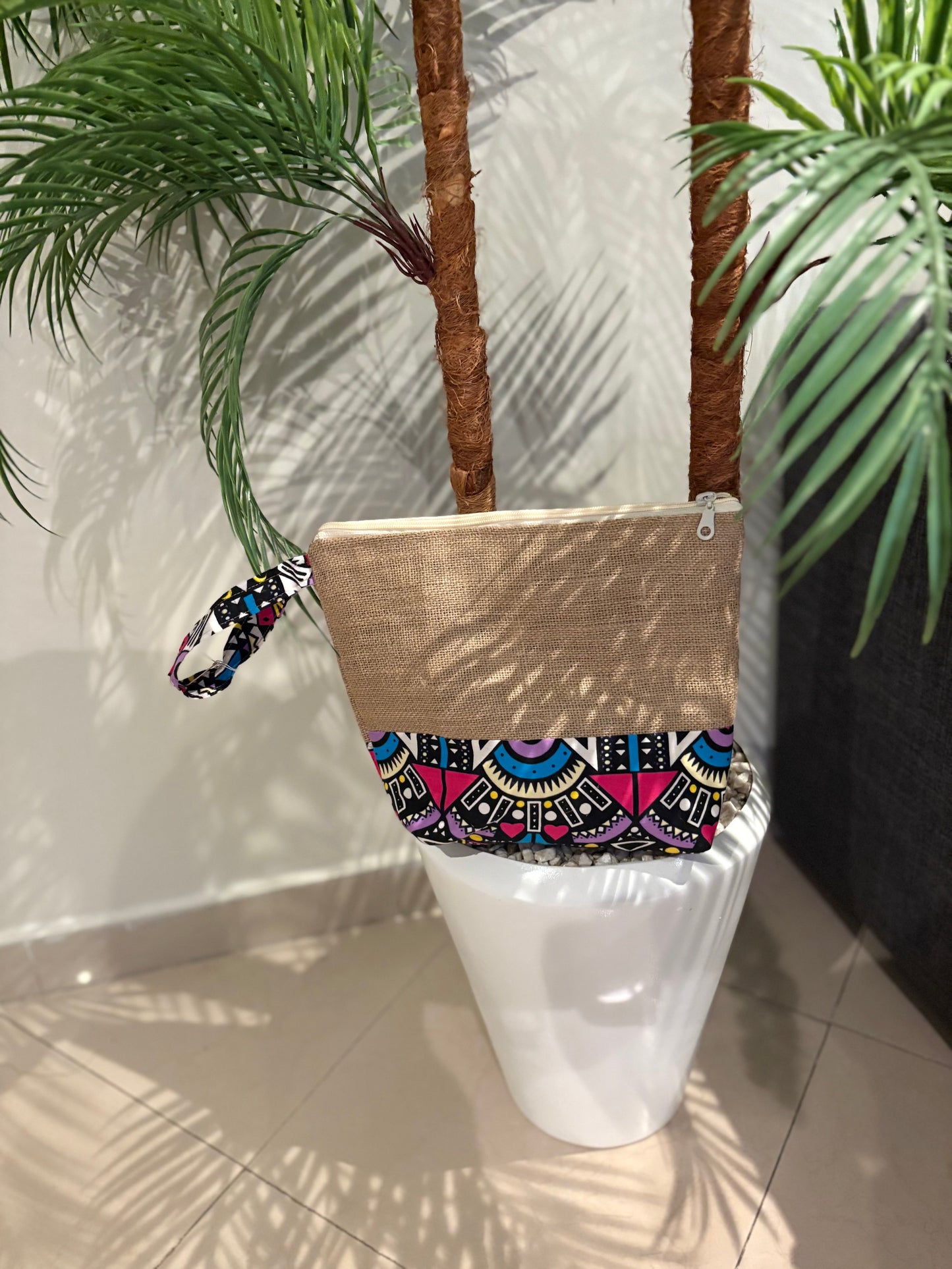 Pochettes en toile de jute &wax