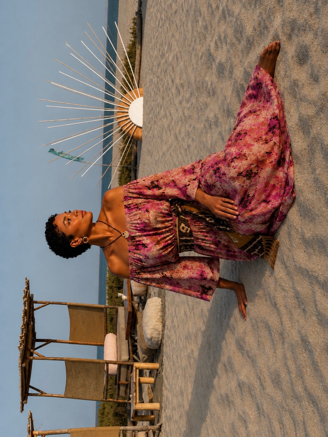 Robe Zina en pagne Melhfa 100 % coton