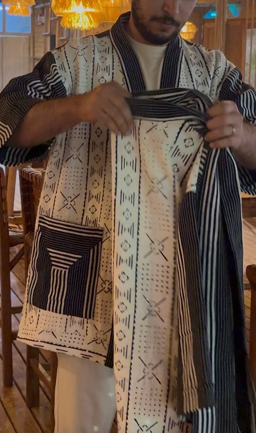 Sahel fusion veste kimono
