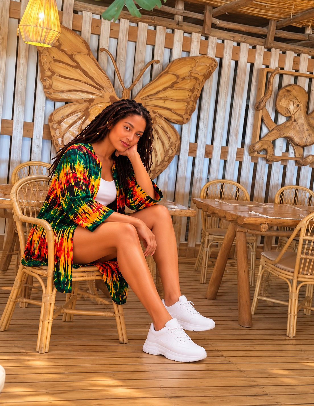 Veste femme en pagne imprimé africain