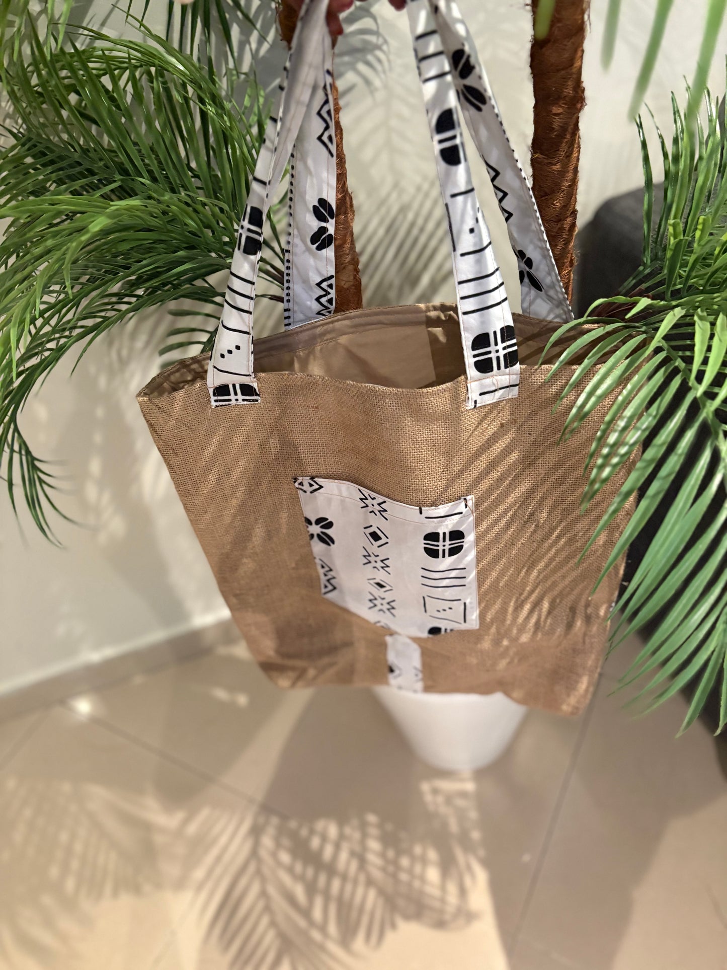 Sac en toile de jute &wax