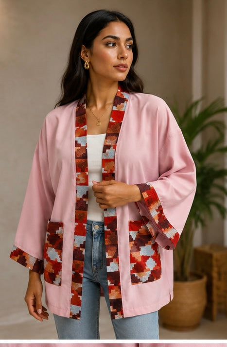 Kimono Sakura Soie & Wax