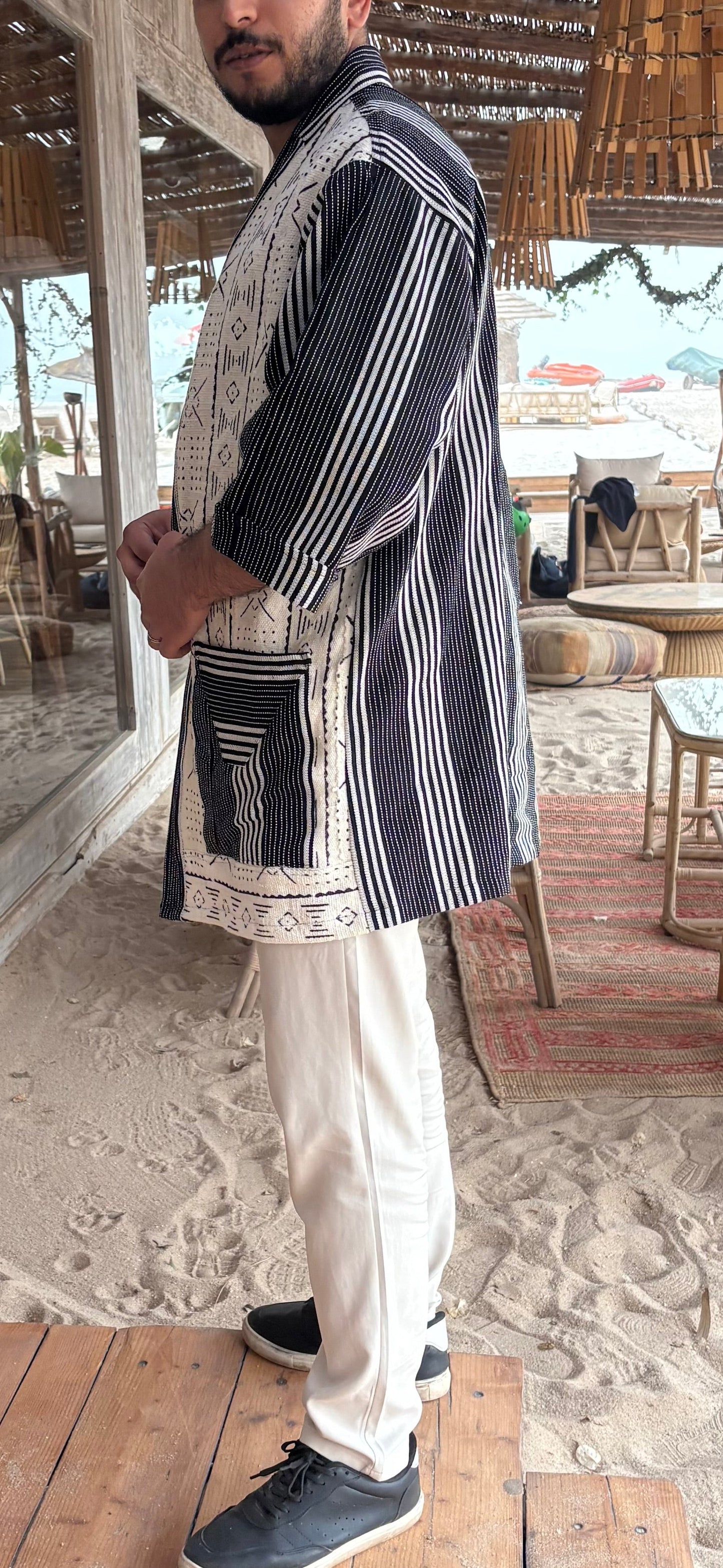 Sahel fusion veste kimono