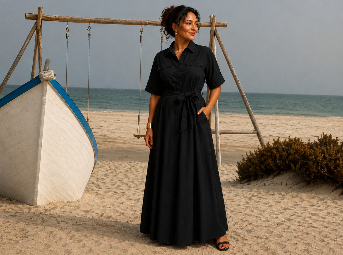 Robe Chemise Savannah avec Ceinture Amovible