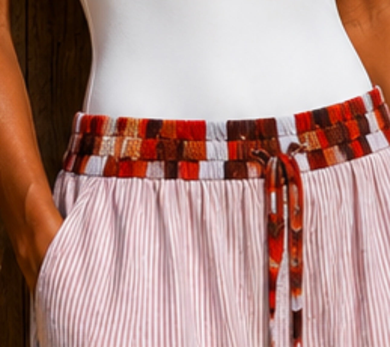 Linen Striped Pants