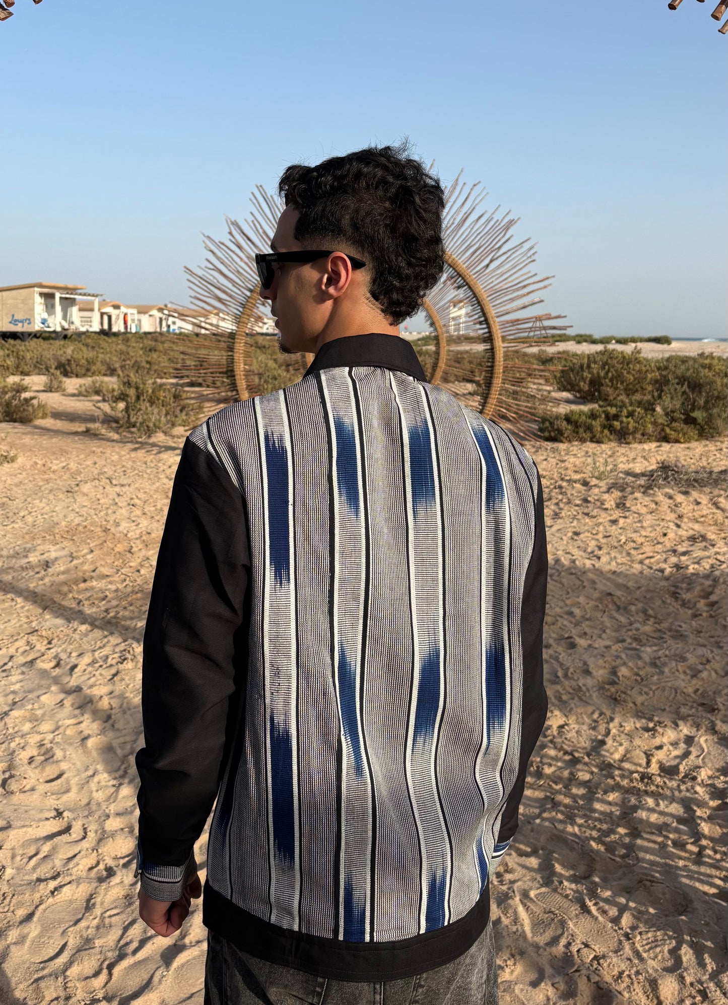 Veste pagne tissé