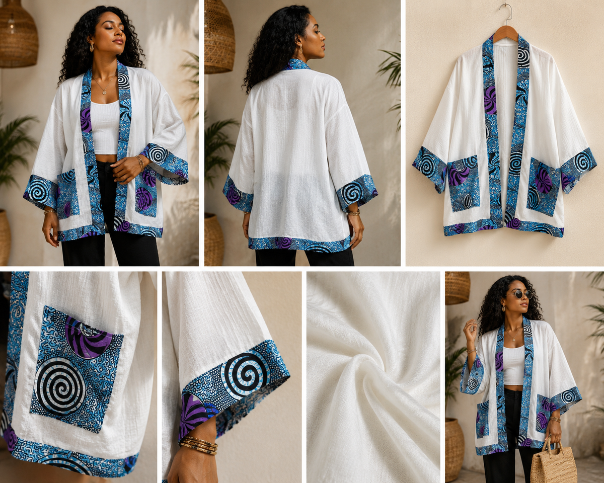 Kimono Sakura — Coton & Wax