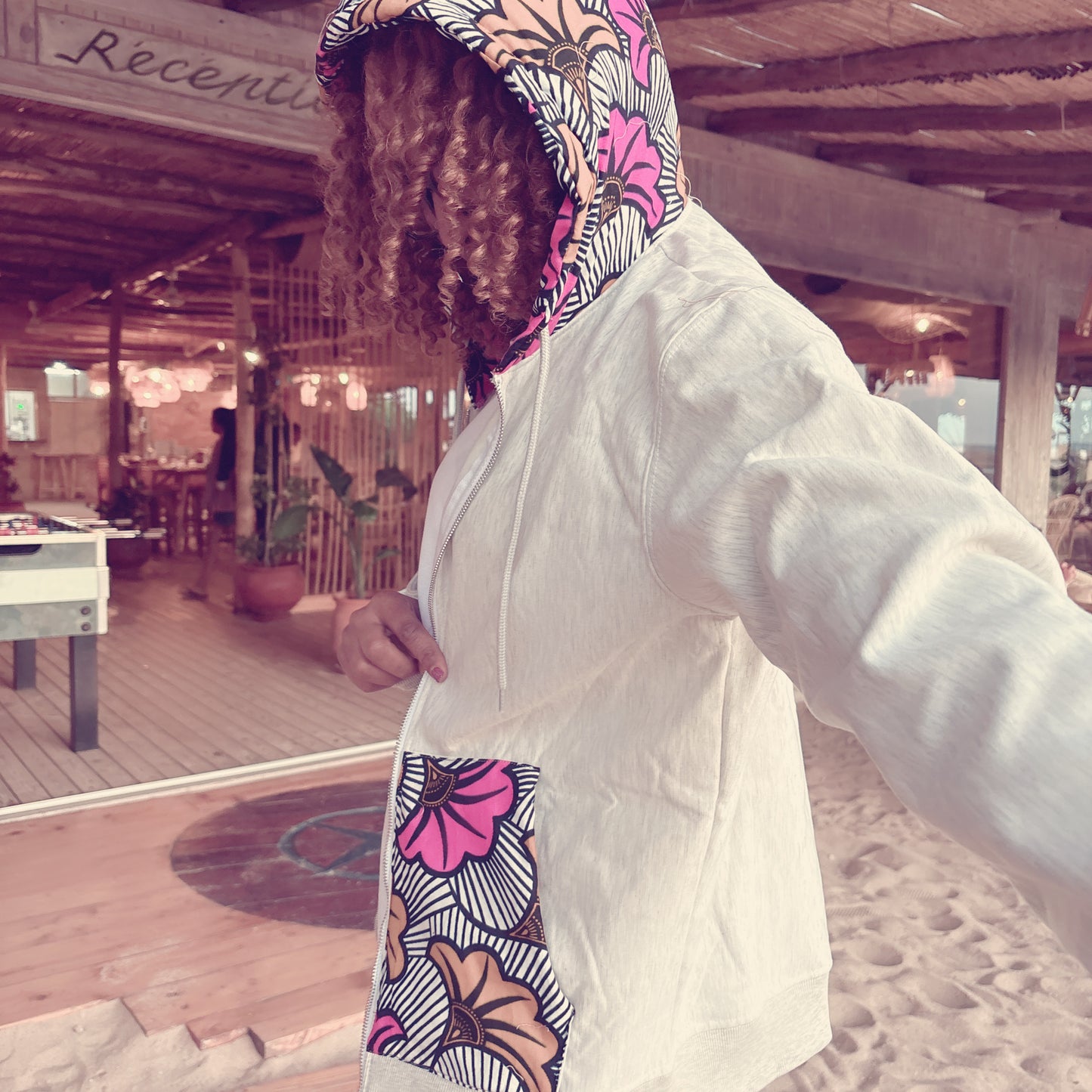 Sweat à capuche&wax