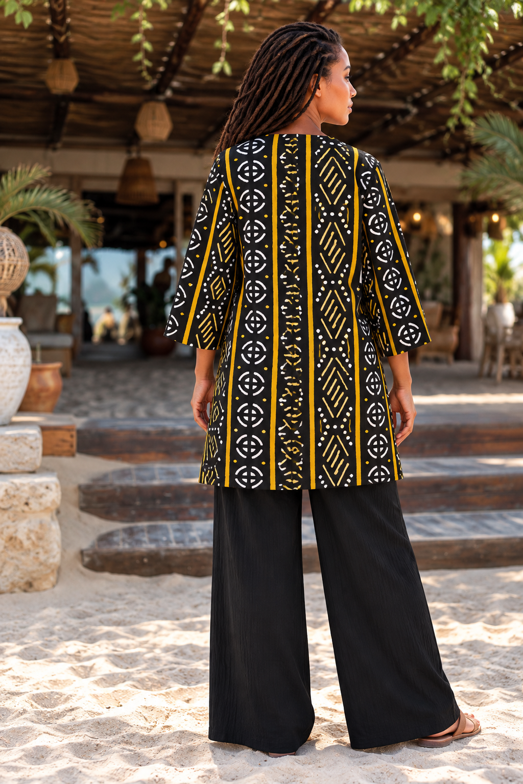 Veste femme en pagne imprimé africain