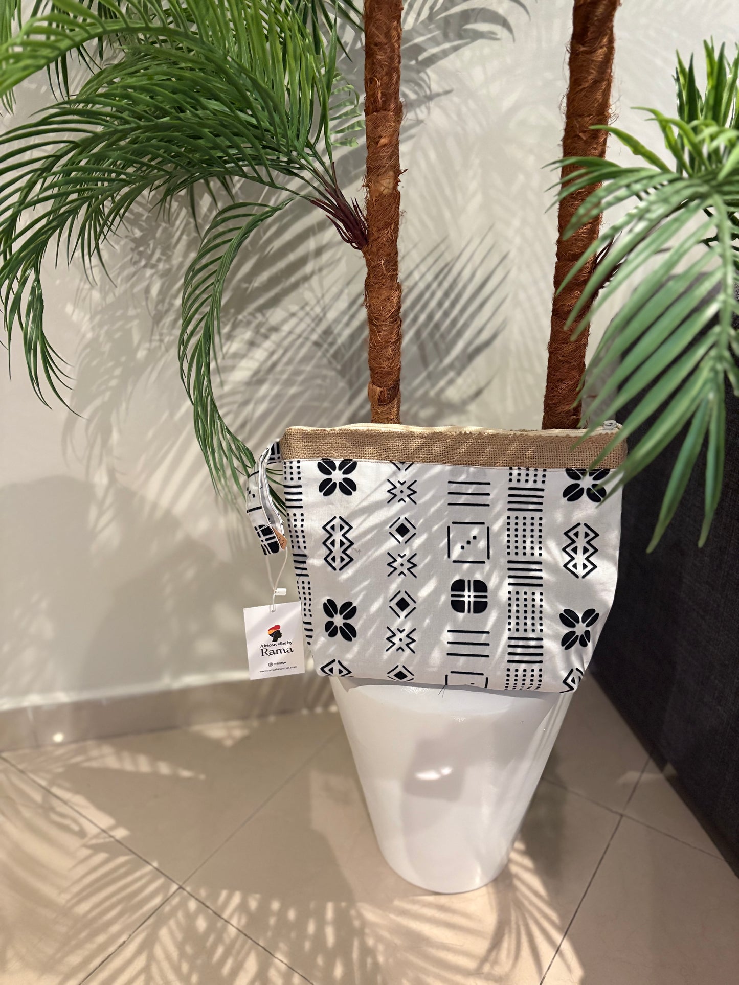 Pochettes en toile de jute &wax