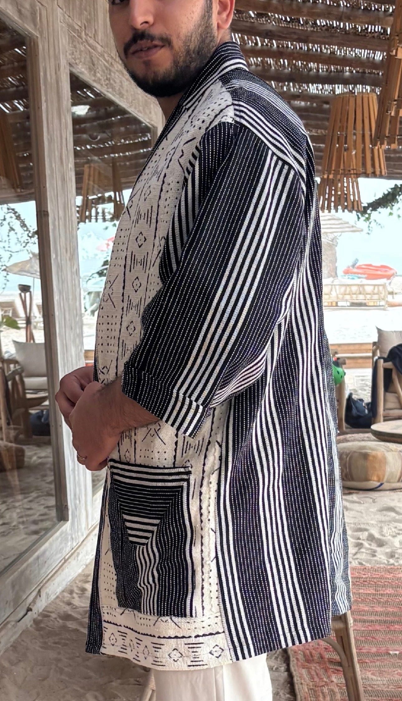 Sahel fusion veste kimono