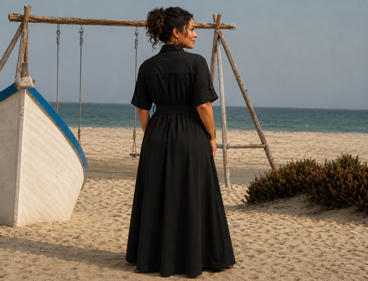 Robe Chemise Savannah avec Ceinture Amovible